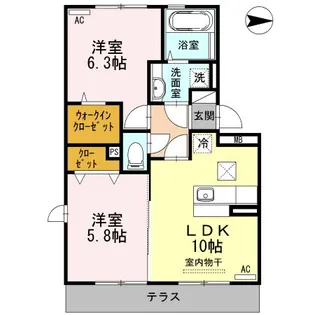 さくらめんと【1階】の間取り