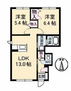 レジデンス原尾島 D棟【1階】の間取り