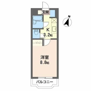 プランドールII【1階】の間取り