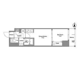 Daffitto錦糸町【6階】の間取り