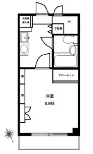コスモ田端【7階】の間取り