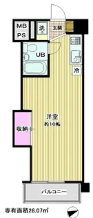 ドミール蒲田【9階】の間取り