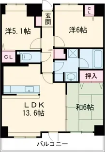 フォレストリア土浦【10階】の間取り
