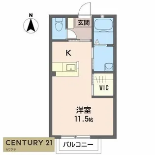 シャーメゾン工学部通り【1階】の間取り