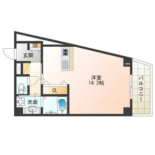 グランデュオM海老江【7階】の間取り