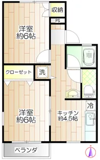 レジデンス欅 A【2階】の間取り