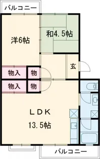 江場ハイツ【3階】の間取り