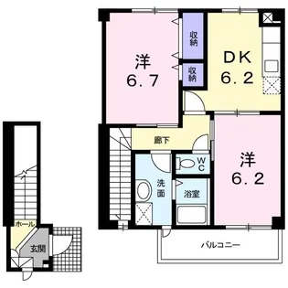 アベニール・T&M【2階】の間取り