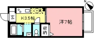 スリーゼ【1階】の間取り