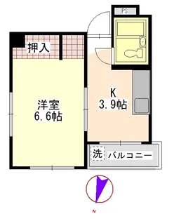 DANTE hatagaya(ダンテハタガヤ)【8階】の間取り