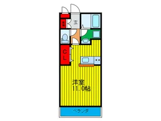 ティアラコート東香里【1階】の間取り