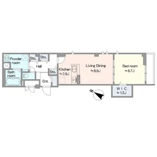 イーストIM【2階】の間取り