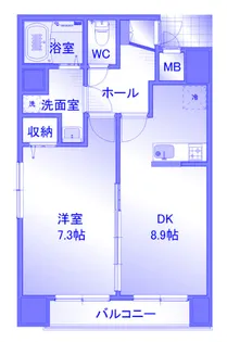 フィオーレイムス【1階】の間取り