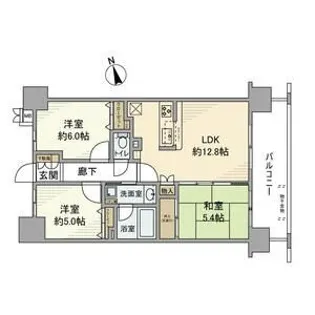 レヴィールヒルズ入間リバービュー【8階】の間取り