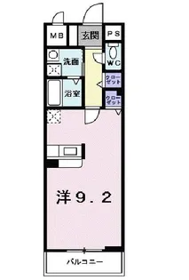 ジュネス里中【1階】の間取り