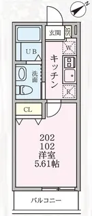 クレセント杉田【2階】の間取り