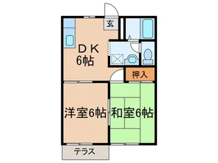 サニーコート三好丘【1階】の間取り