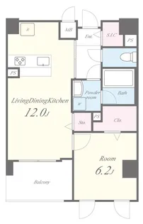 ラ・プリュス【2階】の間取り