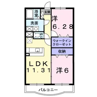 エスタシオン【3階】の間取り