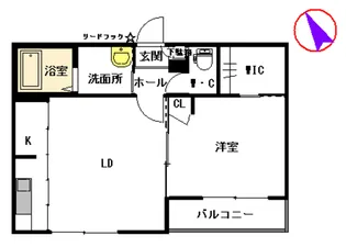 フェアリーウィング【1階】の間取り