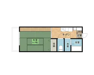 ハイツリバーG【4階】の間取り