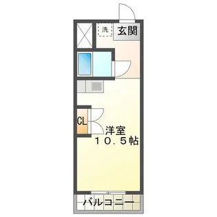 ハイツ富田II【3階】の間取り