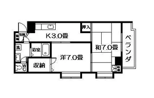 エクセレント武【5階】の間取り