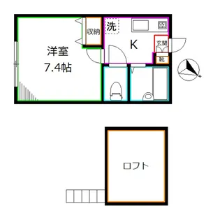 上水ハイム【2階】の間取り