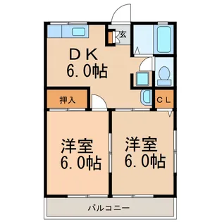 プランタン C【2階】の間取り