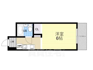 六甲フラッツ【4階】の間取り