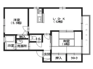 ハーモニー梅林 B【2階】の間取り