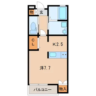 カレラ【2階】の間取り