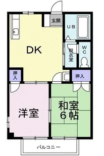 ニューシティ大町I【2階】の間取り