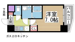 ファステート神戸アモーレ【10階】の間取り