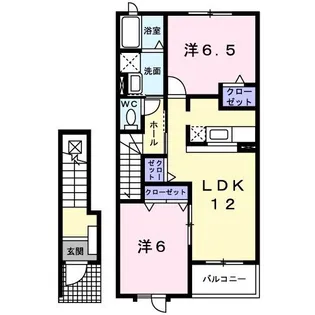 サニースクエアII【2階】の間取り