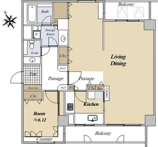 目白ガーデンハイツ【3階】の間取り