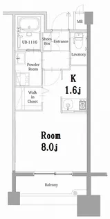 エンクレスト呉服町【5階】の間取り