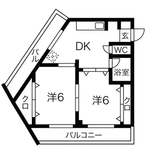 シャンピア片町【4階】の間取り
