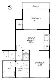 パレス南青山【4階】の間取り