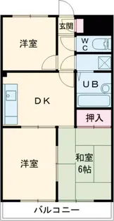 サンライフ河辺【4階】の間取り