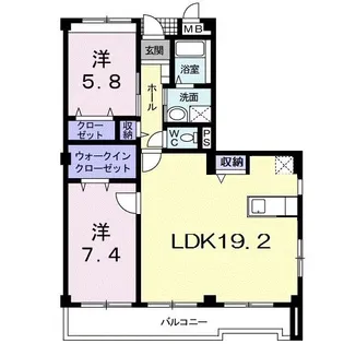 ブリーゼ【2階】の間取り
