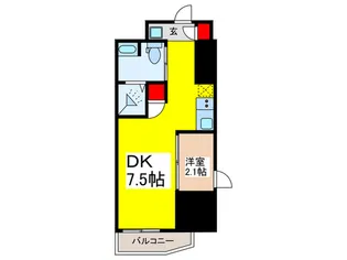クロスレジデンス神田神保町【6階】の間取り