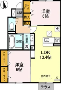 レスポワール【1階】の間取り