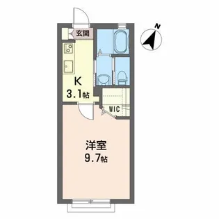 シャーメゾン前田【2階】の間取り