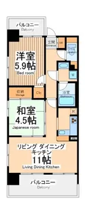 ライオンズステーションプラザ相模大野【7階】の間取り