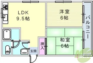 ファミール兵庫【3階】の間取り