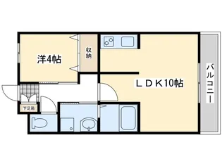 サニーヒルズTATEYASHIKI【2階】の間取り