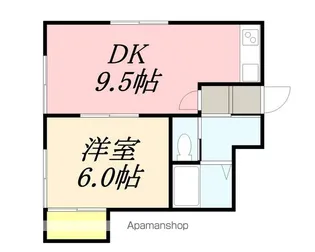 パステルコートミナト【1階】の間取り