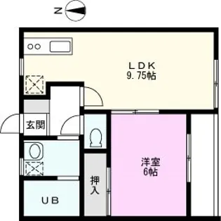 ページェント【1階】の間取り