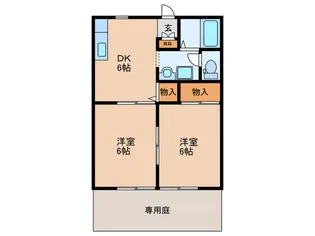 グランシャリオA棟【1階】の間取り